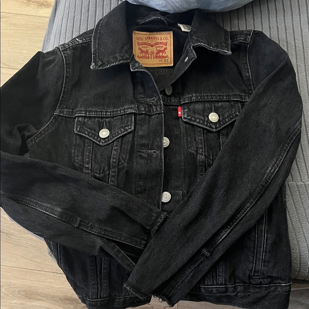 Levi's Charcoal Black Denim Jacket